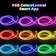 Led Neon RGB Rope Light - 10M RGB Flexible Lights Strip Gaming Light Music Sync Neon Strip Lights DIY Design App Control Neon