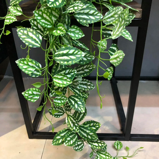 100CM Artificial Green Tropical vine Fake Foliage Hanging plants Rattan leaves Garland Home Garden Wall Decoration