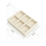 Hot Jewelry Organizer Velvet Jewelry Storage Tray Display Ring Bracelet Necklace Storage Box Showcase Drawer Organizer Trays