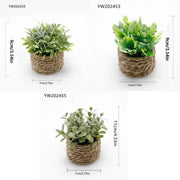 Potted Plant Small Fake Plants Indoor Home Decor Decorative Pot for Living Room Office Decoration Realistic Faux Greenery