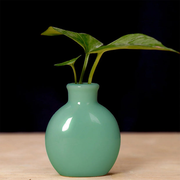 Unique Ceramic Mini Flower Vase Home Garden Decoration Planter Pot Cute Flowerpot Planter Desktop Vase Home Office Bonsai Pot