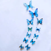 12 Pcs 3D Luminous Butterfly Creative Wall Stickers DIY Wall Stickers Modern Wall Art Home Decoration DIY Gifts