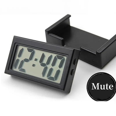 Mini Portable Desk Clock Date 12H Time Display AG10 Battery Powered Electronic Table LCD Clock for Travel Car Bedroom Home Decor