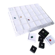 Lot of 70 Transparent Gem Display Box Top Glass Pendant Bead Charms Storage Jar Collection for Gemstone Diamond Holder Container