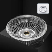 BW22-039 Washbasin Light Luxury Crystal Glass Transparent Wash Basin  Die Cast Art Hotel Bathroom Glass Countertop Basin Sink