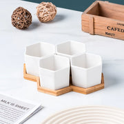 Multi Bamboo Tray Wood Saucer Flower Pot Tray Cup Pad Coaster Plate for Kitchen Decorative Plate Creative Coaster Coffee Cup Mat