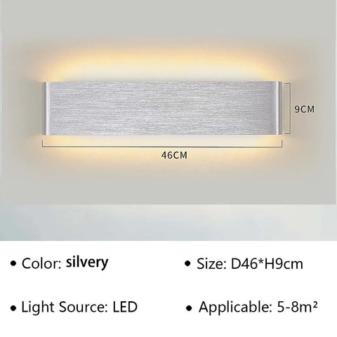 Modern LED Wall Lamp for Bedside Living Room Stairs Aisle Bathroom Home Decorations Wall Sconce Indoor Lighting Fixture Luster