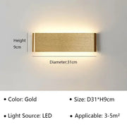 Modern LED Wall Lamp for Bedside Living Room Stairs Aisle Bathroom Home Decorations Wall Sconce Indoor Lighting Fixture Luster