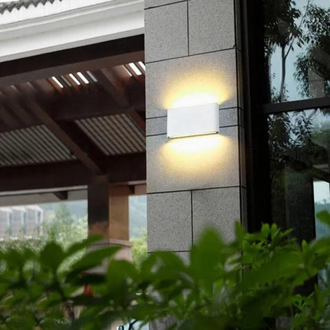 6W 12W LED Wall Lamp Outdoor Waterproof Garden Lighting Aluminum AC86-265V Indoor Bedroom Living Room Stairs Wall Light