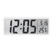 LCD Screen Digital Wall Clock Time Week and Temperature Display Electronic Clock Modern Desktop Alarm Clock Bedroom Home Decor