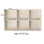 Jewelry Organizer Velvet Jewelry Storage Tray Display Ring Bracelet Necklace Storage Box Showcase Drawer Organizer Trays