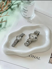 Simple Stylish Cloud Ceramic Jewelry Storage Tray Jewelry Earrings Display Desktop Ornaments Gifts for Friends