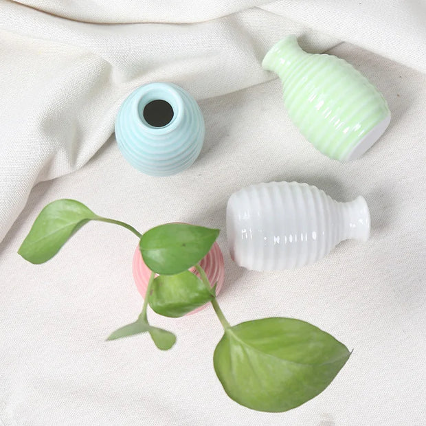 Unique Ceramic Mini Flower Vase Home Garden Decoration Planter Pot Cute Flowerpot Planter Desktop Vase Home Office Bonsai Pot