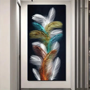 Modern Nordic Feather Printing Canvas Painting Wall Decoration Art Poster For Home Decor Living Room Home Decorative Painting