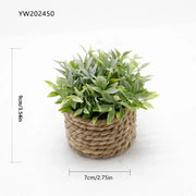 Potted Plant Small Fake Plants Indoor Home Decor Decorative Pot for Living Room Office Decoration Realistic Faux Greenery