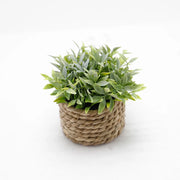 Green Artificial Potted Plant Eucalyptus Grass Woven Simulated Potted Plants Plastic Leaf 11cm Artificial Decorations Home Decor