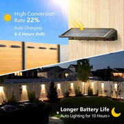 1-4pcs Solar Wall Light Outdoor Waterproof Solar Light Lighting Home Garden Courtyard Decoration Outdoor Sunlight Light