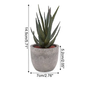 Mini Artificial Aloe Plants Bonsai Small Simulated Tree Pot Plants Fake Flowers Office Table Potted Ornaments Home Garden Decor