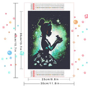 Disney 5D Diamond Painting Cinderella Elsa Princess Full Round Drill Mosaic Cartoon Embroidery Home Decoration