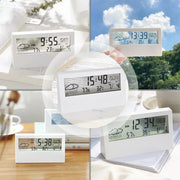 Creative Weather Display Electronic Alarm CLock Thermo-Hygrometer Clock Digital Table Clock Teperature Calendar