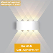 Up and Down LED Wall Lamp Waterproof IP65 Aluminium Interior Wall Light For Bedroom Living Room Corridor Indoor Outdoor Lighting