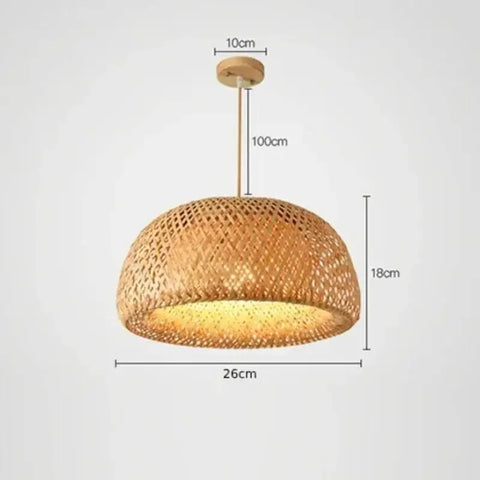 Bamboo Pendant Light Lamparas Lamp Bamboo Hanging Lampshade Pendant Light Art Deco Chinese Lantern Rattan Chandelier Large