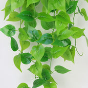 Artificial Hanging Plant Fake Ivy Leaves Vine 105cm/41in Clover Plant Greenery for Window Porch Garden Pot Indoor Outdoor Decor