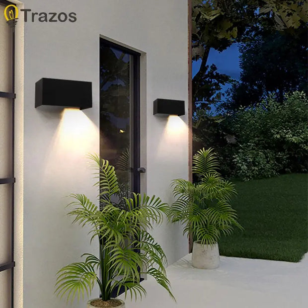 Simple Outdoor LED Wall Light Indoor Outdoor Villa Balcony Corridor Corridor Waterproof Exterior Wall Light Entry Door Light