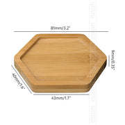 14 Style Round Square Flower Pots Planter Bamboo Tray Wood Holder Home Decor Gardening Supply Anti-Fade Simple Elegant Design