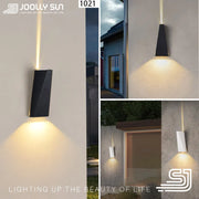 JoollySun Wall Lamp Outdoor Lighting Waterproof LED Sconce for Modern Garden Terrace Gate Side Decor Exterior Wall Light Fixture