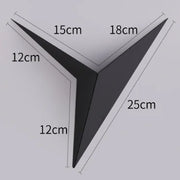 Modern Minimalist LED Wall Lamp Triangle Shape Nordic Style Living Room Bedside Lights for Indoor Lighting Decoration Aluminium