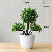 New Green Artificial Plants Bonsai Small Tree Grass Flower Potted Bonsai  Halloween  hause decoration Wedding Home Office Decor