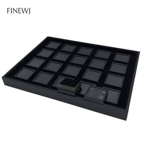 Wholesale Jewelry Gem Display Box Case Loose Diamond Storage Tool Coin Jar Show Tray Gem Pot Gemstone Organizer Holder Container