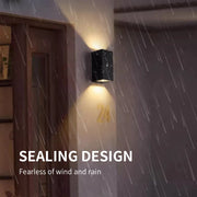 indoor outdoor Led wall lights IP66 Waterproof  up down LED 6W Led Wall Lamp Surface Mounted Garden Porch Sensor LED Light