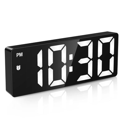 ORIA Upgraded LED Clock Digital Alarm Clocks Desktop Bedside Electronic Desk Watch Snooze Desk Clock Wake Up Alarm Clock