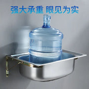 Wall-mounted SUS304 Stainless Steel Washing Pool Kitchen Sink Hand Basin with Bracket