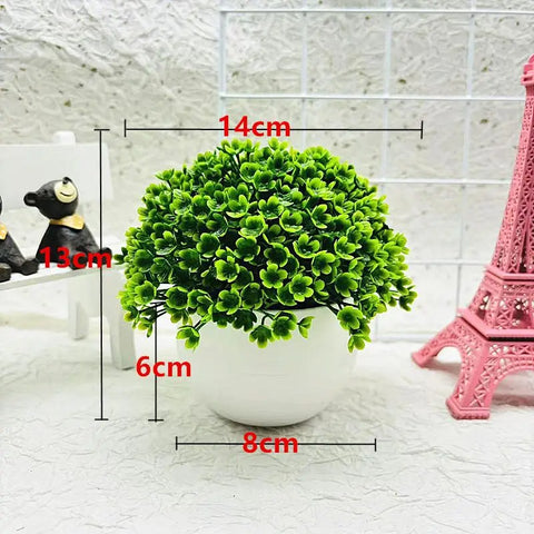 Beautiful Energetic Artificial Bonsai Vivid Decorative Non-fading Greening Table Centerpieces Imitations Plants Office Decor