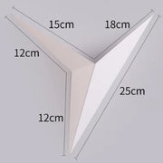 Modern Minimalist LED Wall Lamp Triangle Shape Nordic Style Living Room Bedside Lights for Indoor Lighting Decoration Aluminium