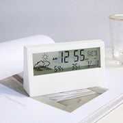 Creative Weather Display Electronic Alarm CLock Thermo-Hygrometer Clock Digital Table Clock Teperature Calendar