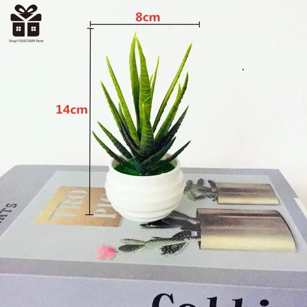 Artificial Plants Bonsai Small Tree Pot Fake Plant Flowers Potted Ornaments For Home Room Table Decoration Hotel Garden Decor