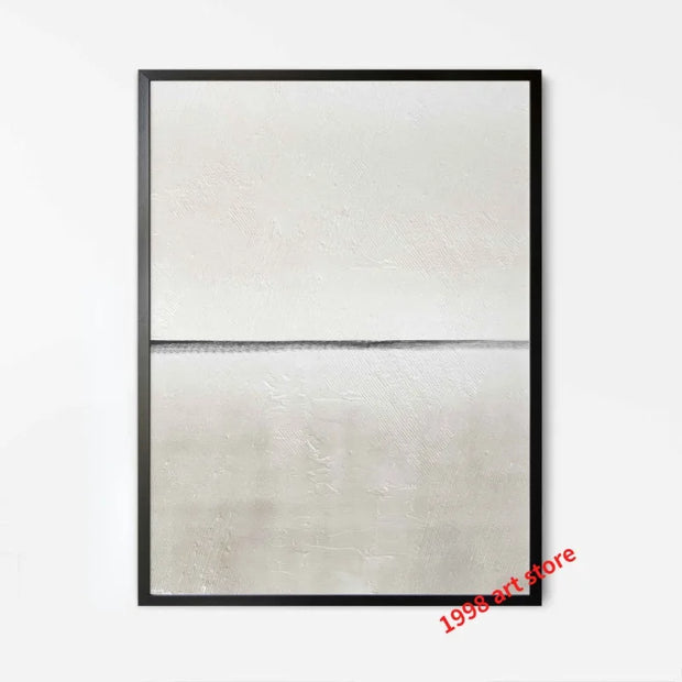 Minimalist Beige Gallery Sttyle Simple Lines Art Contemporary Art Poster Canvas Painting Wall Print Picture for Room Home Decor