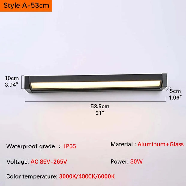 2025 new model.  Outdoor waterproof wall lamp.  Can rotate.  Aluminum and glass materials.  18W, minimalist landscape light