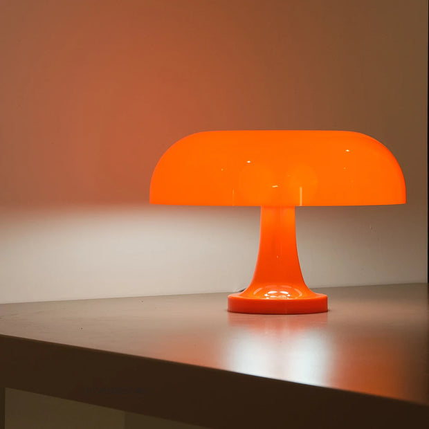 Classic Mushroom Table Lamp Modern Bauhaus Art Table Lamp Bedroom Bedside Lamp Danish Designer Orange Decorative Table Lamp