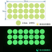 1 sheet Luminous Dots Glow Wall Sticker Fluorescent Home Kid'S Room Diy Self-Adhesive Decorative Glow In The Dark Decals