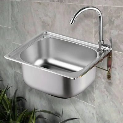 1.1mm Best Thickened Sink 304 Stainless Steel Kitchen Single Large Slot Set