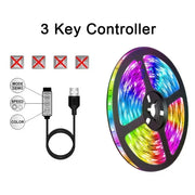 RGB LED Strip Lights 5050 Bluetooth APP Control Color Changing Light Flexible LED Lamp Tape Ribbon for Room Decoration Backlight