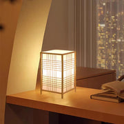 Bedroom warm bedside lamp Japanese-style Zen tea room lamps tatami decor table lamps Living Room bamboo art desk lights