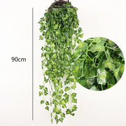 Artificial Hanging Plants 32 Inch Fake Boston Ferns Plastic Fake Plants for Wall House Wedding Garland Indoor Outdoor Decoration