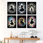 Disney Alice in Wonderland Diamond Painting Cheshire Cat Cartoon Cross Stitch Mosaic Kit Full Round/Square Drills DIY Art Decor