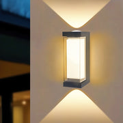 Led Wall Lamp Outdoor Indoor Waterproof Surface Mounted LED Up and Down Wall Light Porch Garden AC85-265V